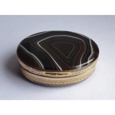 Snuffbox In Agate.