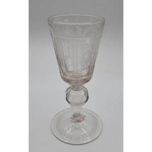 Verre à Jambe XVIIIe Siècle.