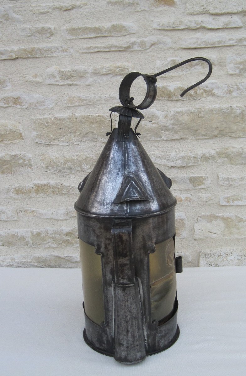 Portable Lantern, Sheet Iron. 19th C.-photo-1