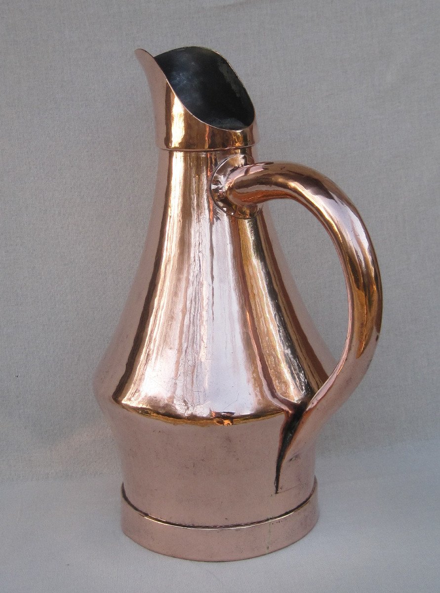 Grand BROC de CHAI , en cuivre. 49 cm. XVIIIe s.-photo-2