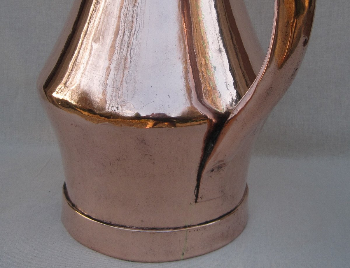 Grand BROC de CHAI , en cuivre. 49 cm. XVIIIe s.-photo-1