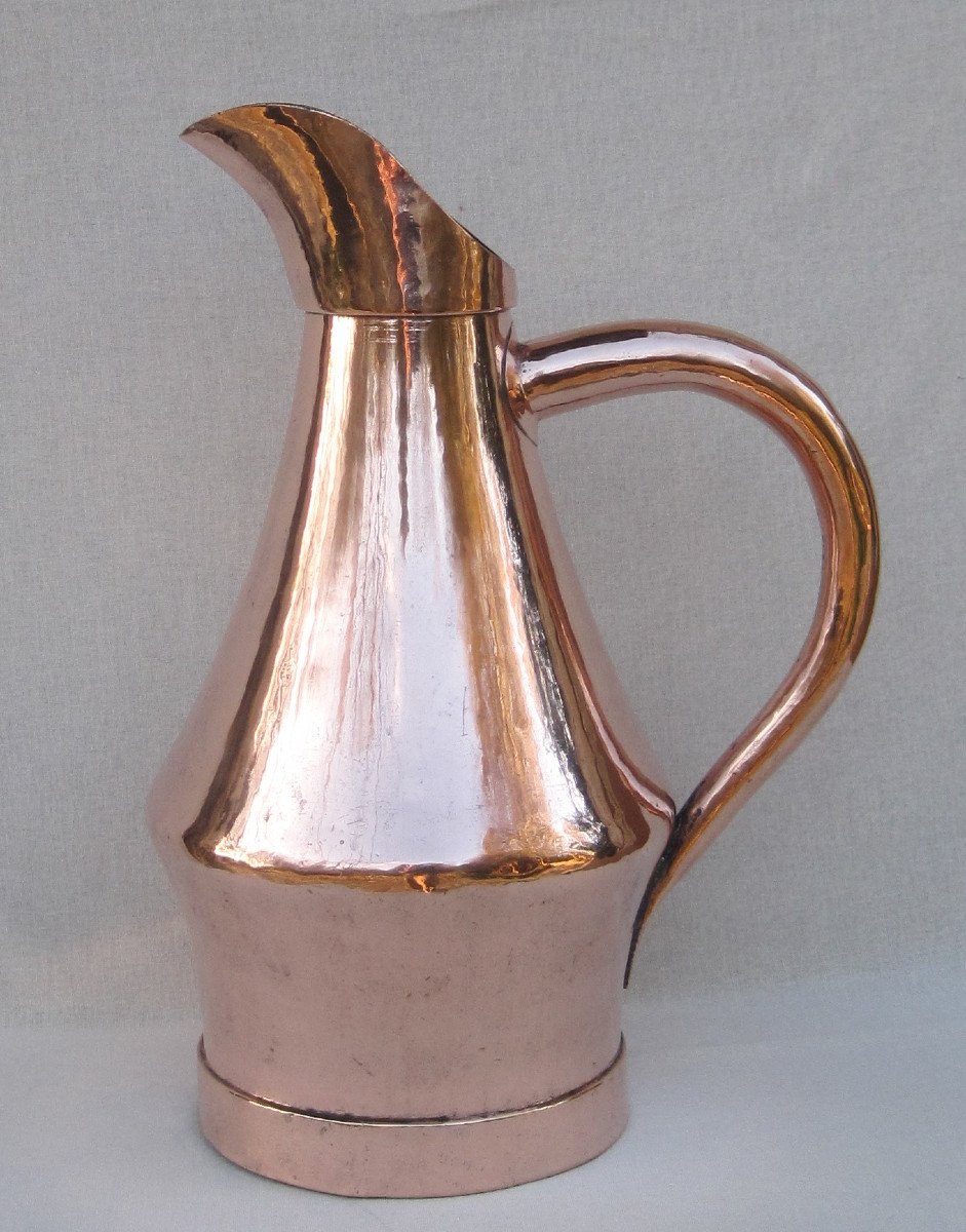 Grand BROC de CHAI , en cuivre. 49 cm. XVIIIe s.-photo-4