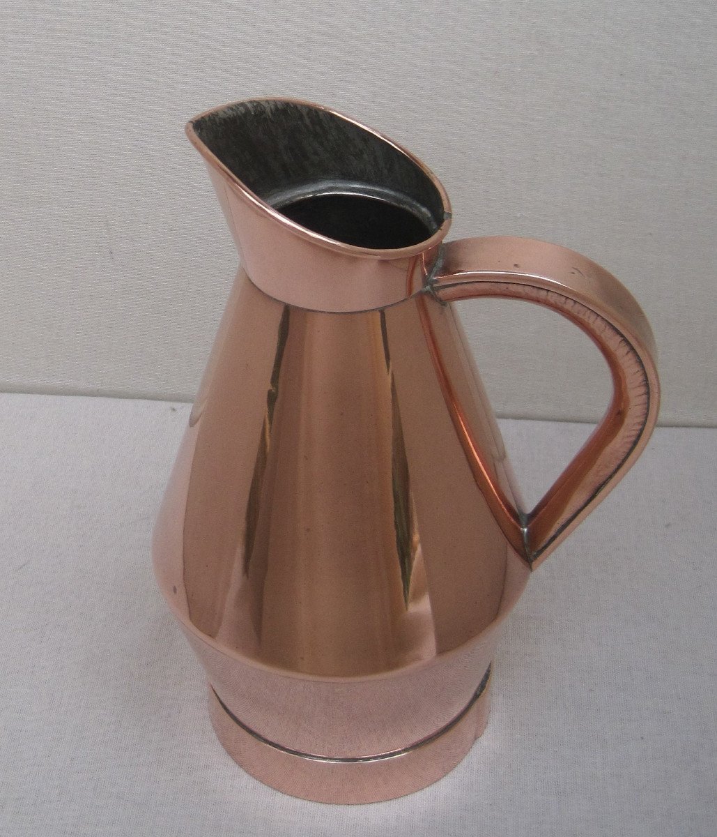 Small Broc De Chai, In Rolled Copper. Late 19th Century.