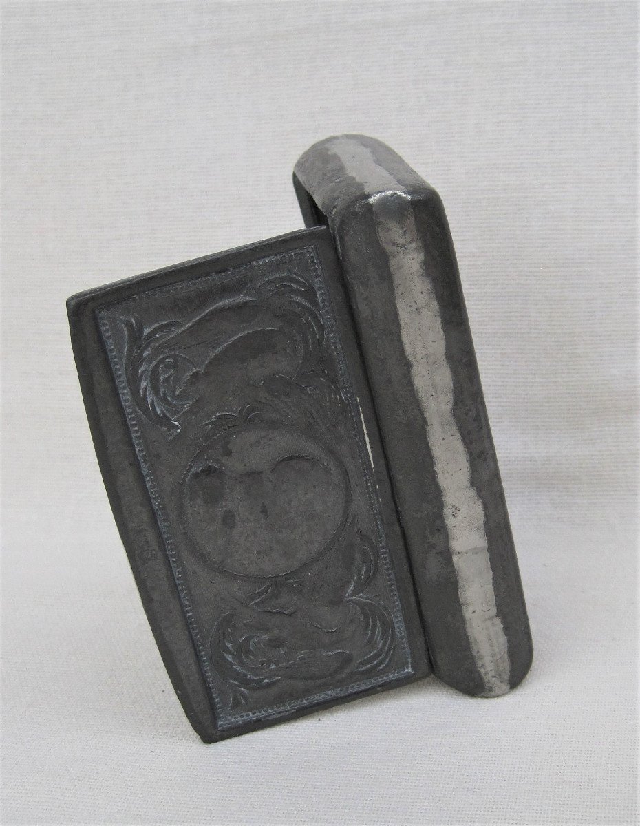 Pewter Snuffbox. Germany. Early 19th Century.-photo-1
