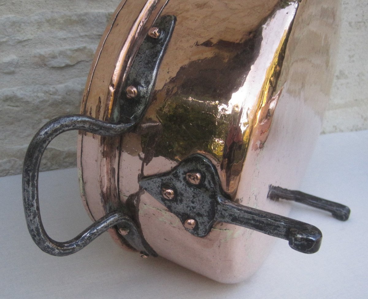 Elegant Daubière In Copper. 18th Century.-photo-2