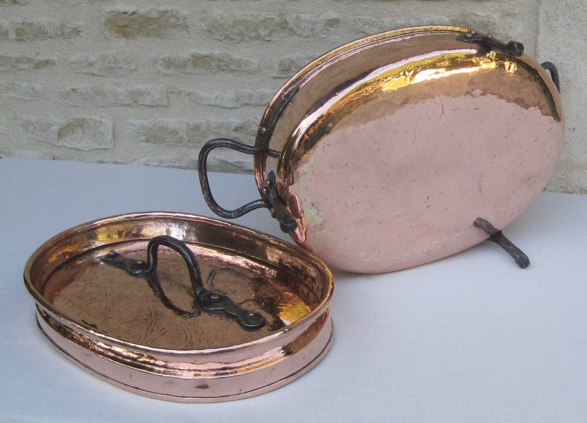 Elegant Daubière In Copper. 18th Century.-photo-3