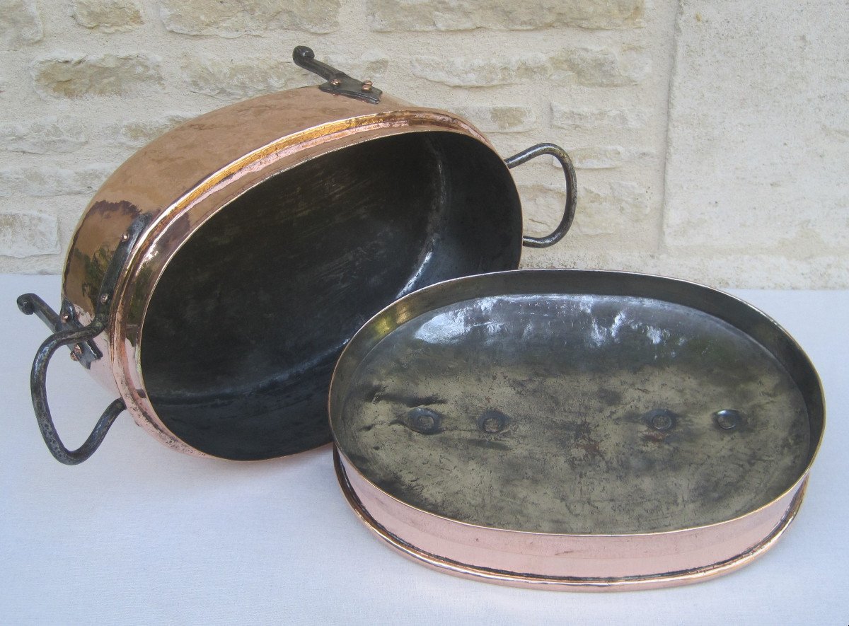 Elegant Daubière In Copper. 18th Century.-photo-4