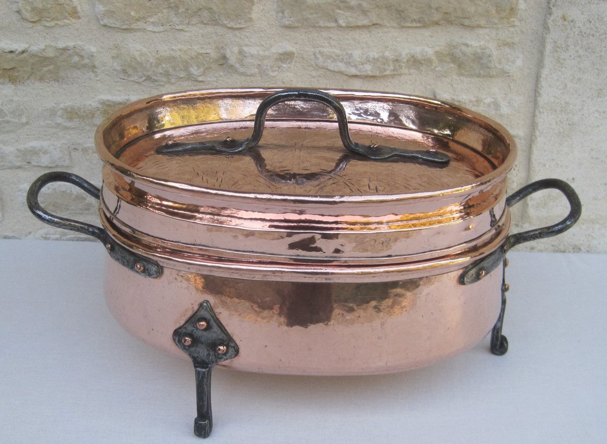 Elegant Daubière In Copper. 18th Century.-photo-5