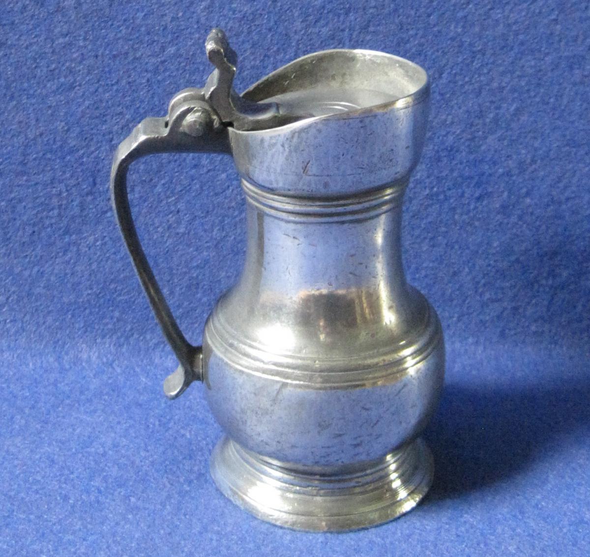 Pewter Pitcher. Chartres. Medical Tins. Late Nineteenth Century.