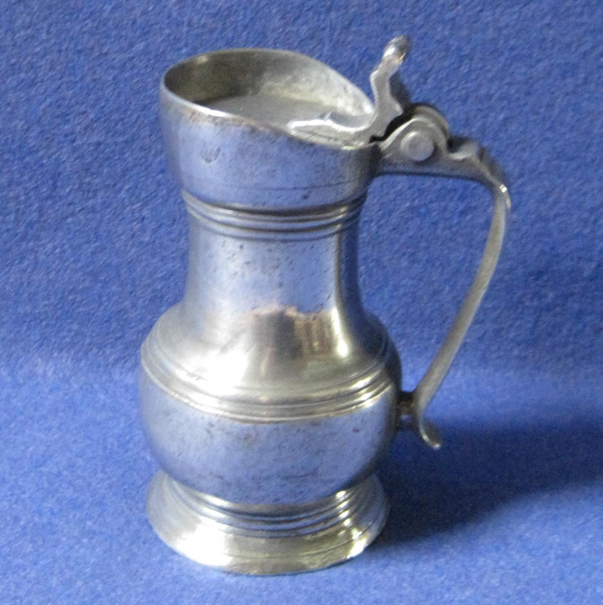 Pewter Pitcher. Chartres. Medical Tins. Late Nineteenth Century.-photo-2