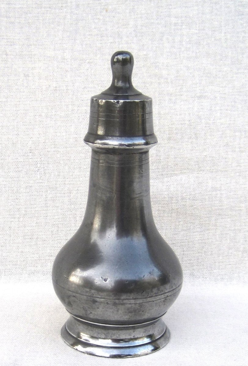 Pewter Baby Bottle. 19th Century. -photo-4