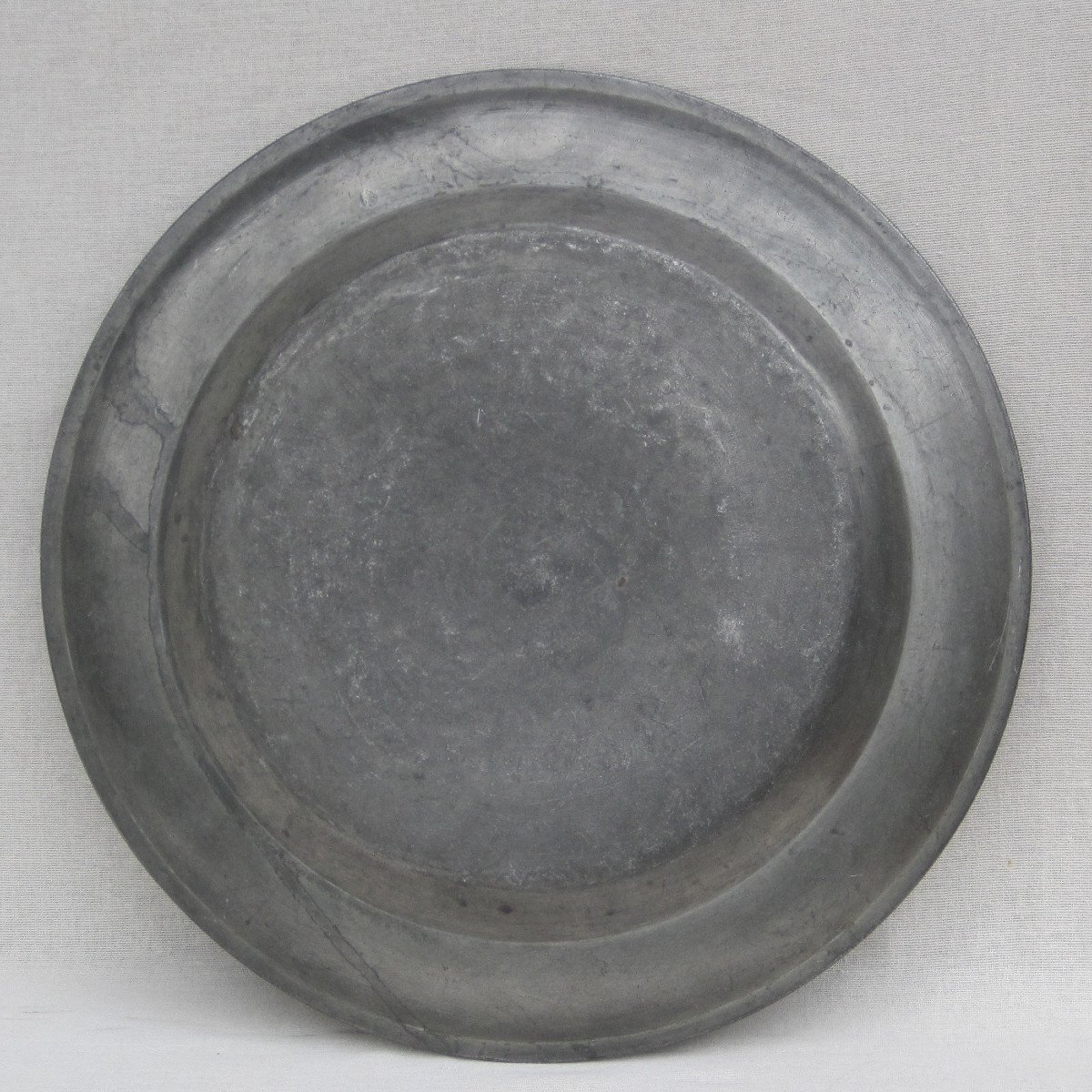 Pewter Dish. Stamps. 18th Century.-photo-4