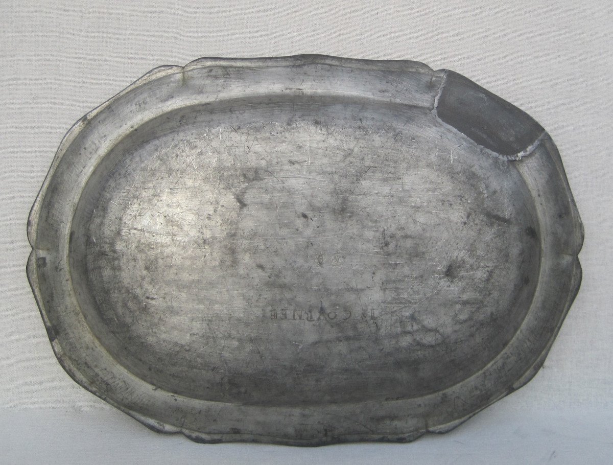 Pewter Dish. 18th Century.-photo-4