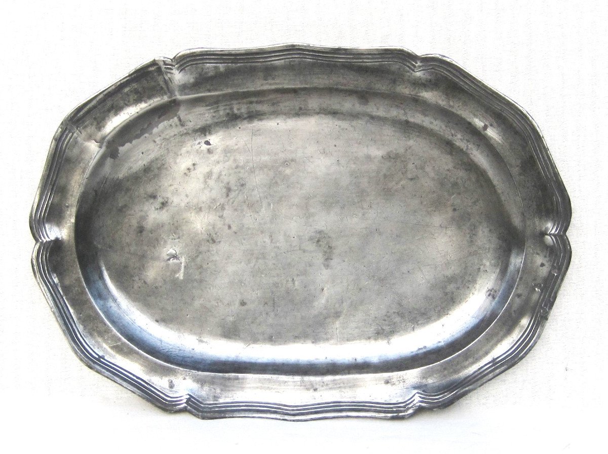 Pewter Dish. 18th Century.-photo-3