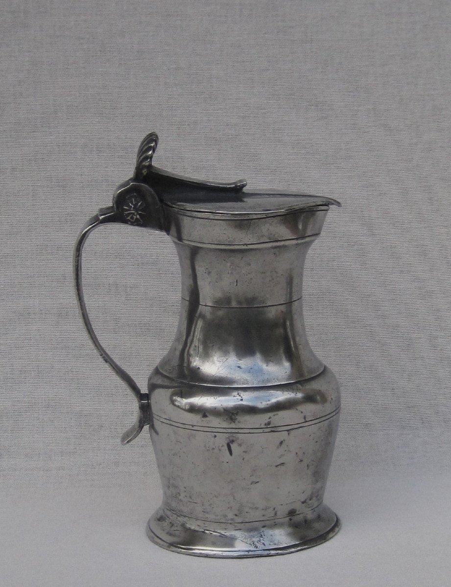 Pewter Pitcher. Angers. 18th Century.-photo-6