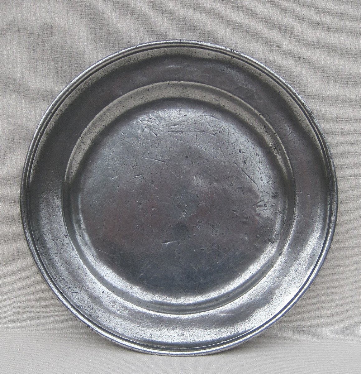 Pewter Dish. 18th Century.     -photo-4