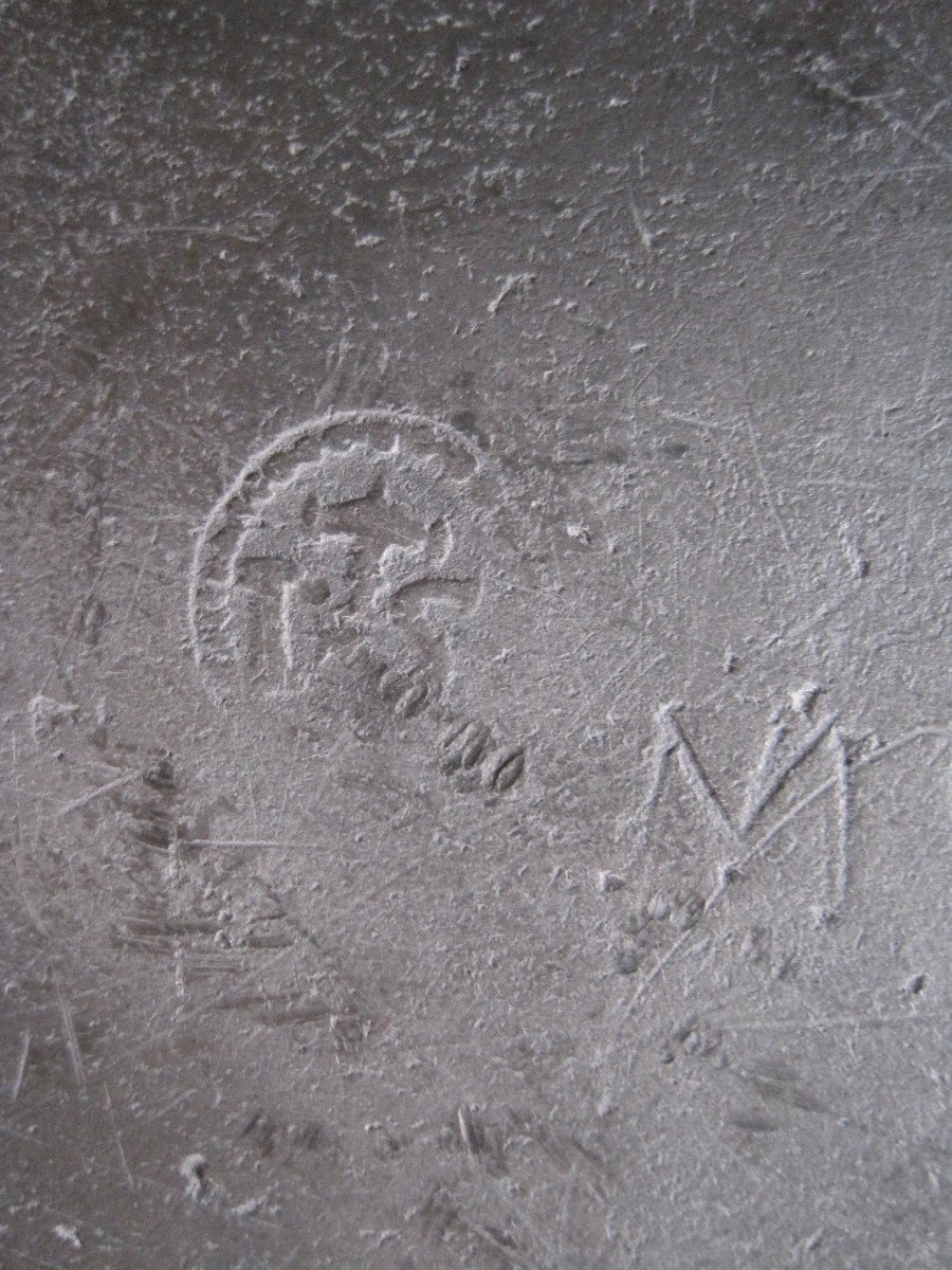 Pewter Dish. 18th Century.     -photo-1