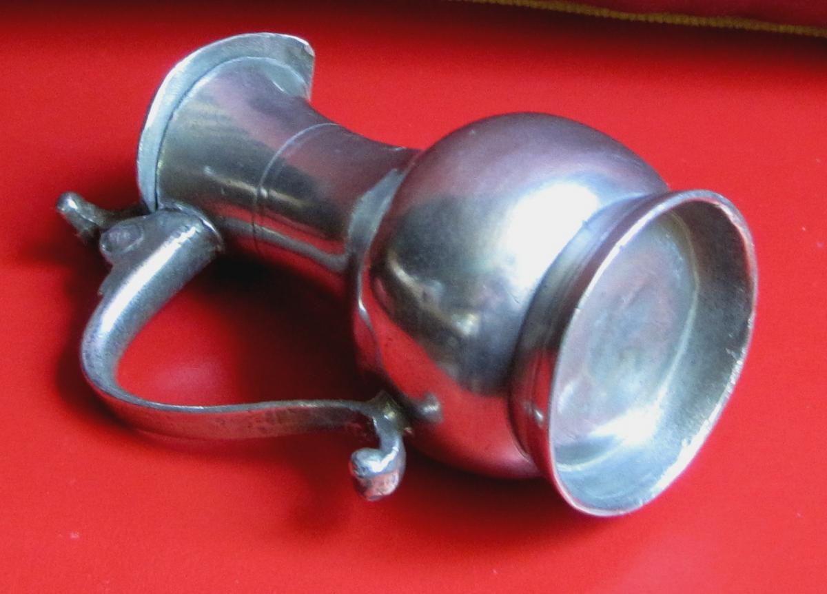 Pewter Pitcher, Posson Said. Rouen. Eighteenth Century.-photo-3