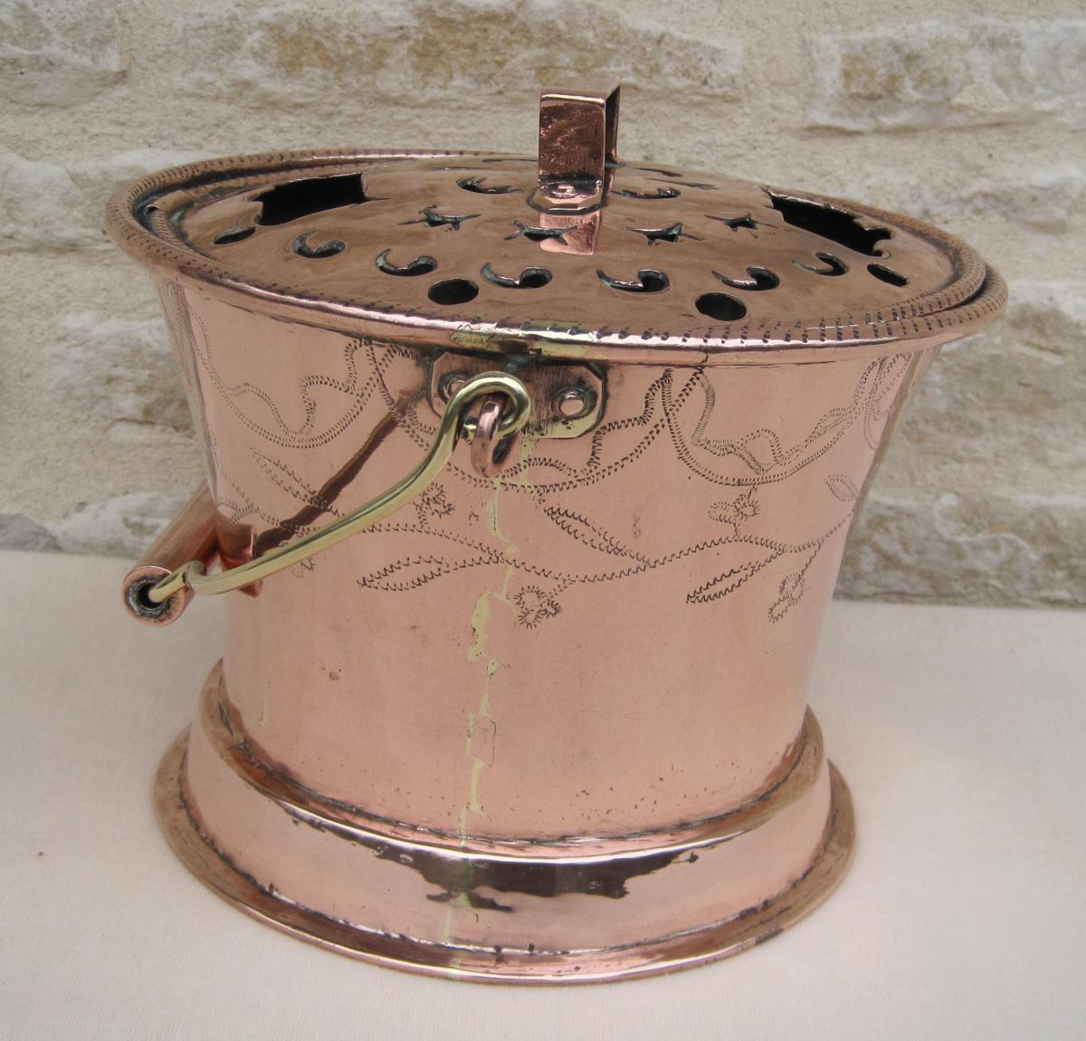 Copper Heater. End Eighteenth Century.-photo-2