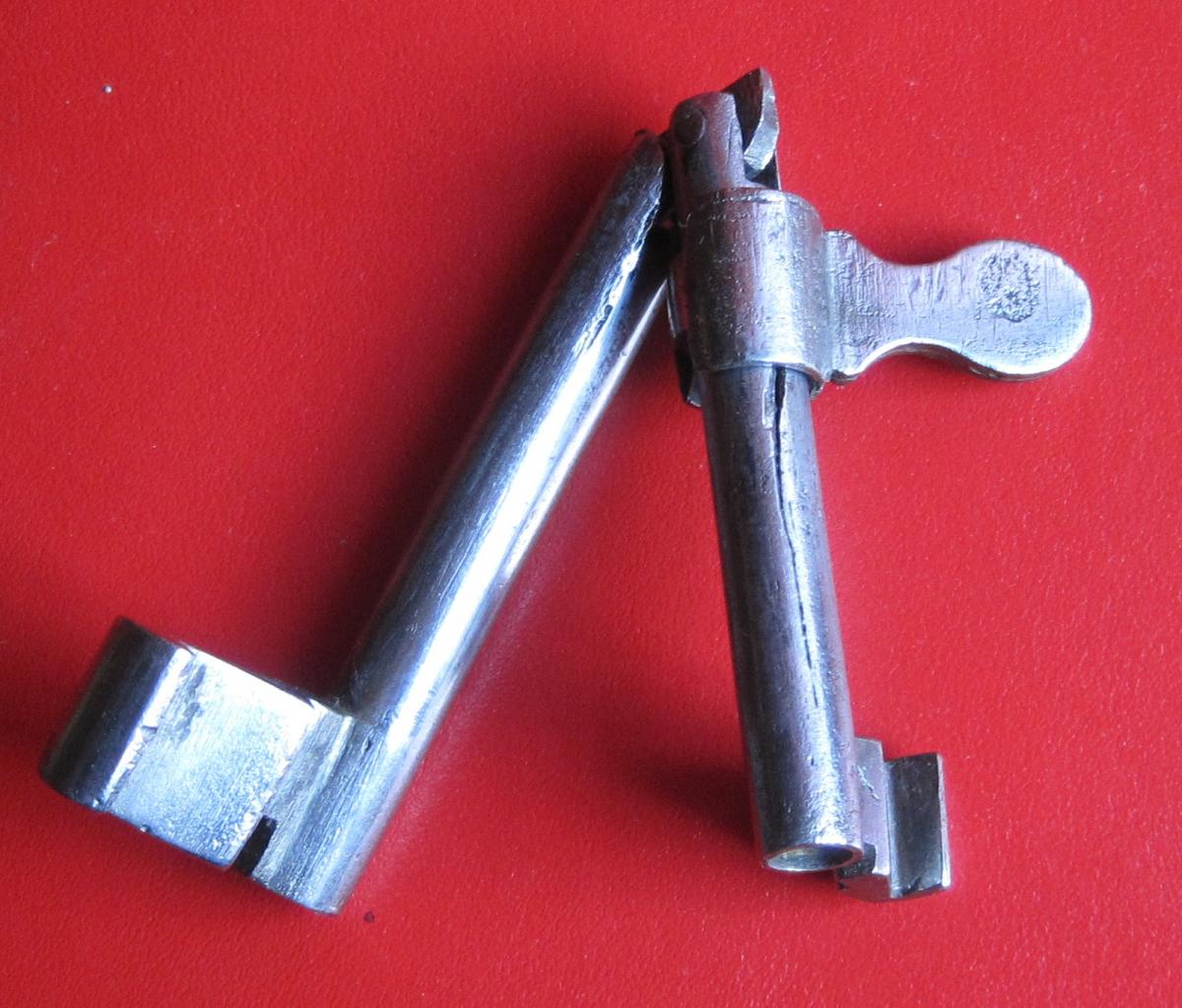 Folding Wrench, Wrought Iron. Early Nineteenth Century.-photo-1