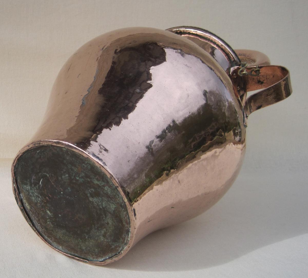 Oil Jug, Copper. Late Eighteenth-early Nineteenth.-photo-5