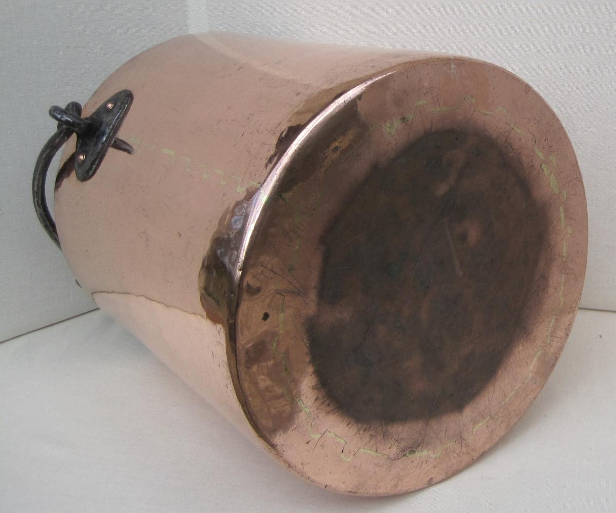 Covered Cooking Pot, Copper. Eighteenth Century-photo-6