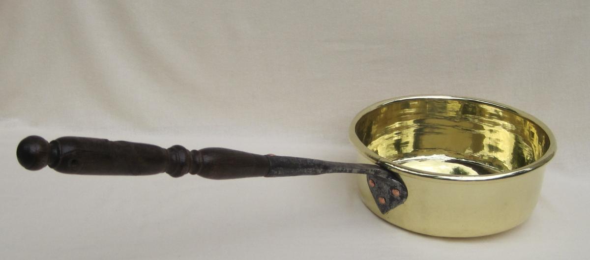 Brass Skillet. Eighteenth Century-photo-1