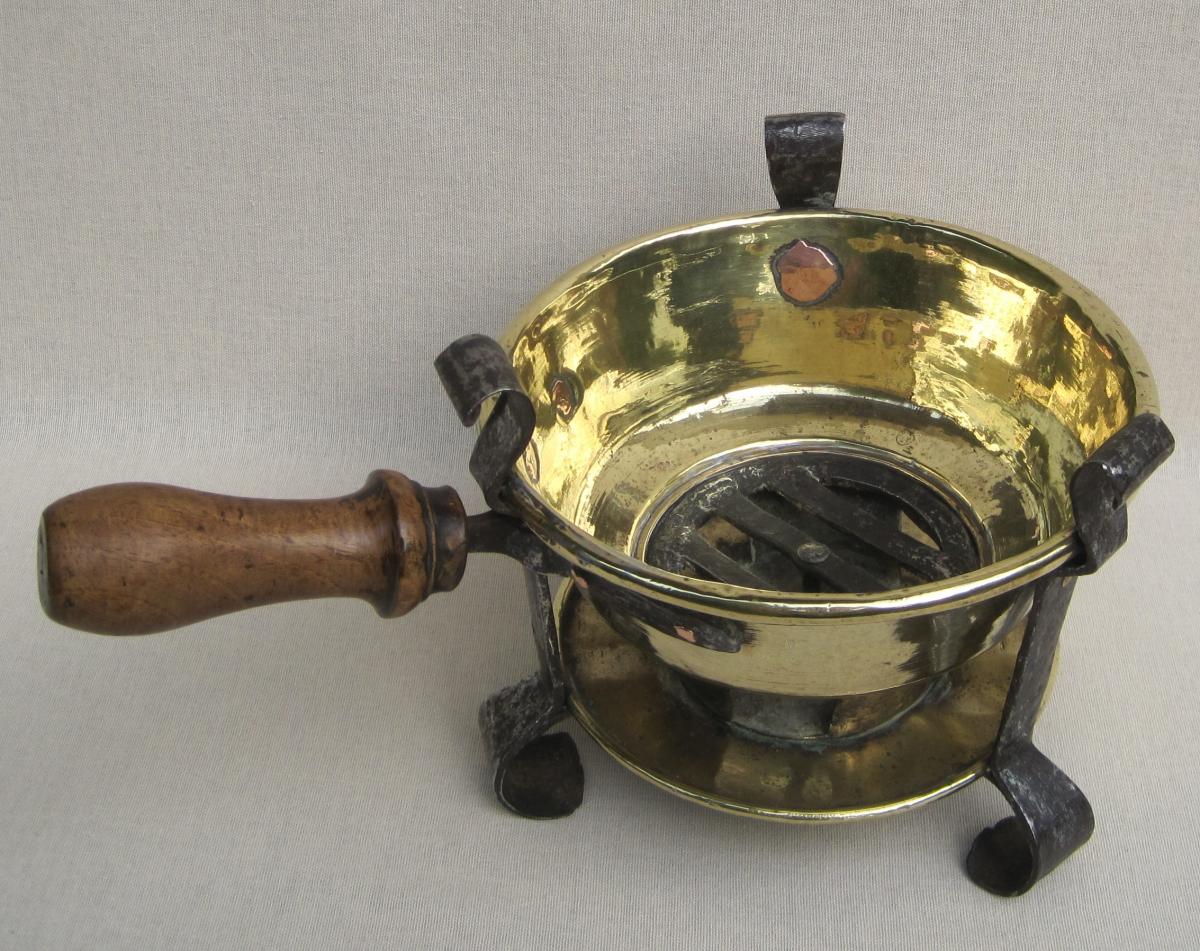 Table Hearth, Embers, Brass. Normandy. Eighteenth