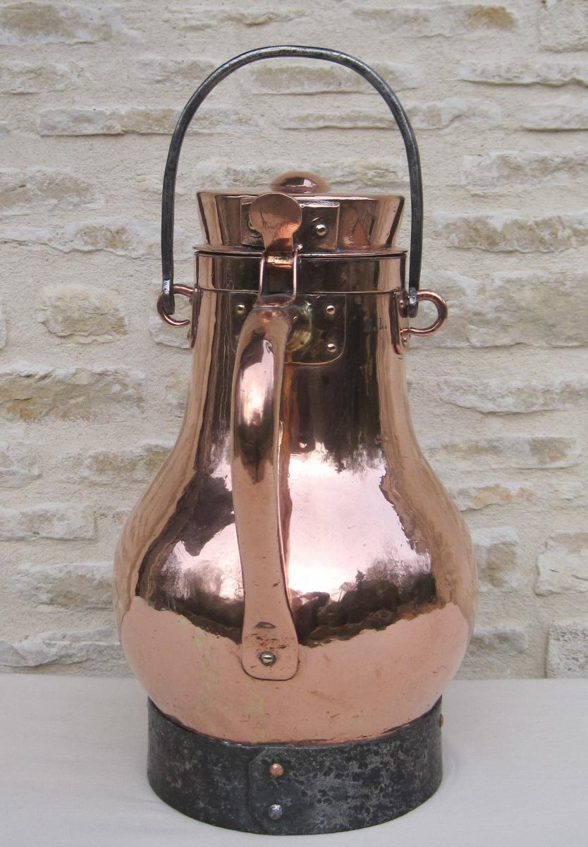 Coquemar In Copper. Late Eighteenth Century.-photo-2