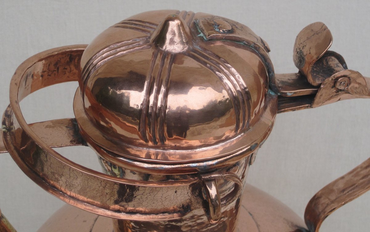 Wine Jug, Copper. Rhône Valley. 17th-18th Century.-photo-4