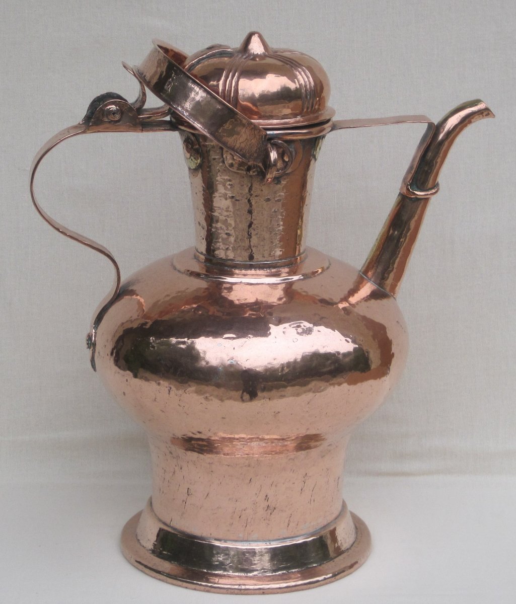 Wine Jug, Copper. Rhône Valley. 17th-18th Century.-photo-4
