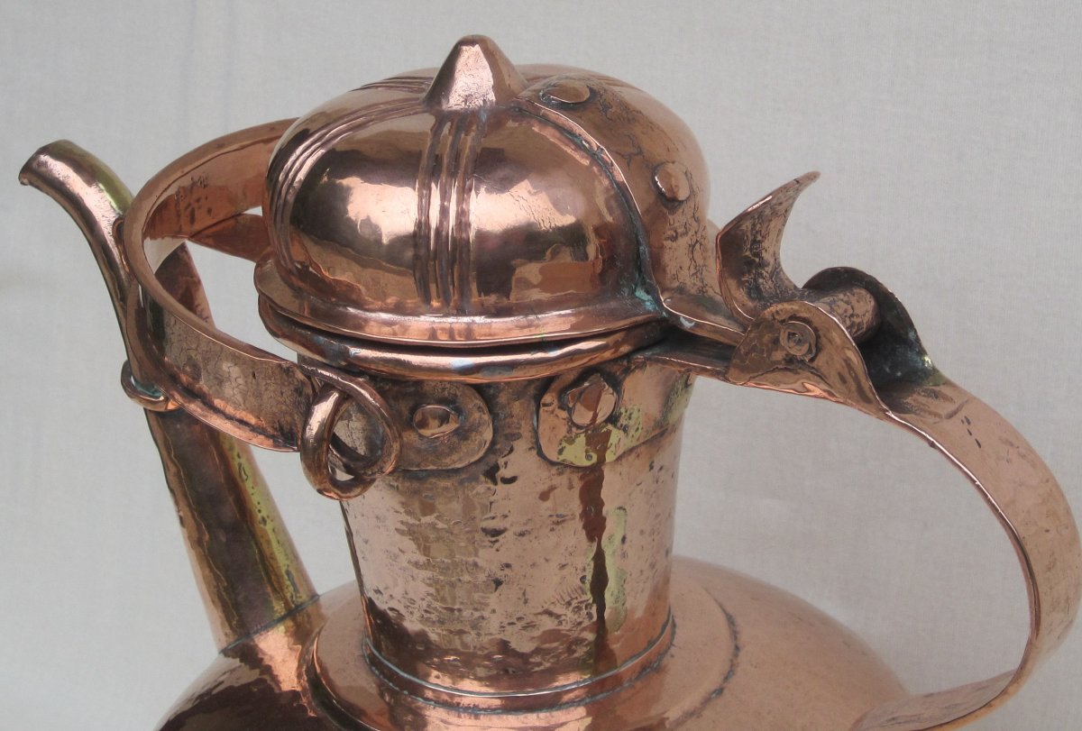 Wine Jug, Copper. Rhône Valley. 17th-18th Century.-photo-5