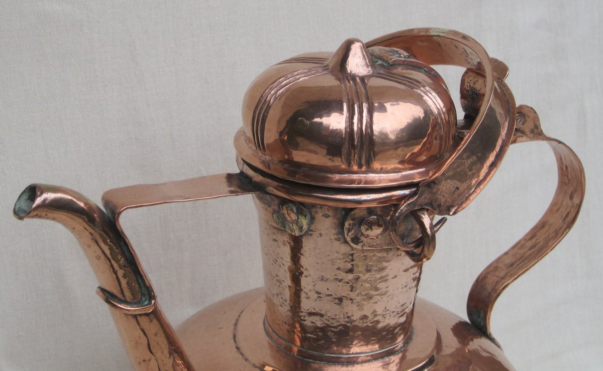 Wine Jug, Copper. Rhône Valley. 17th-18th Century.-photo-6