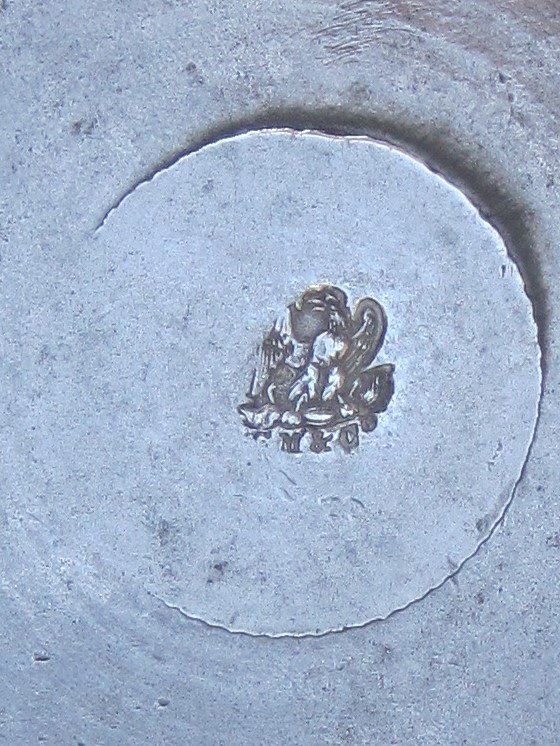 Mesure ouverte de 2 Litres, en étain. PARIS 1865.-photo-4