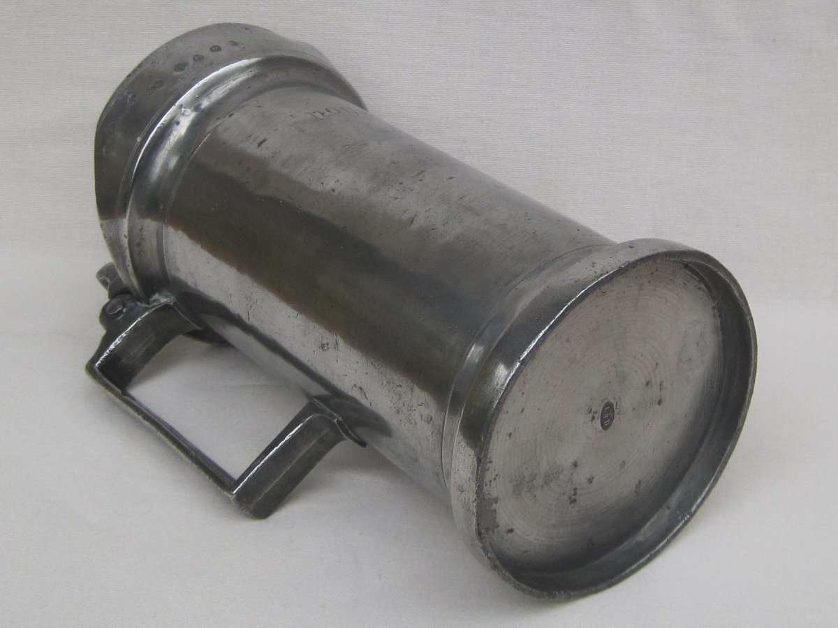 Measure Of 2 Liters, In Pewter. 19th Century.-photo-6