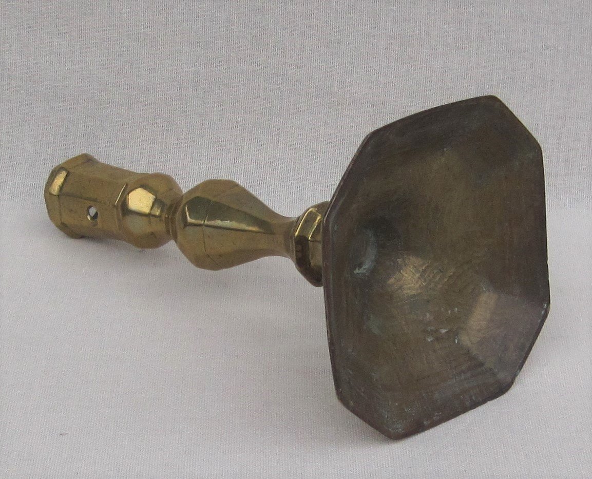 Brass Torch. 17th-18th Century.-photo-3