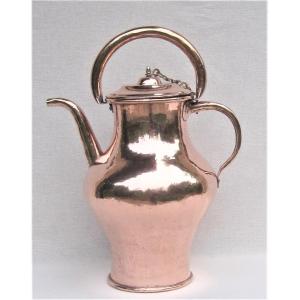 Oil Jug, Copper. Late 18th-early 19th Century.