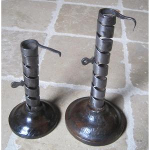 Cellar Candlesticks, Propeller. Normandy. 19th Century.