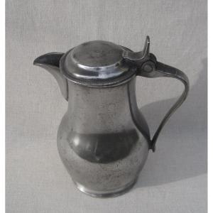 Pewter Pitcher. Lille. 19th Century.