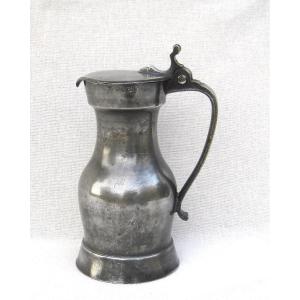 Paris Pewter Pitcher. 18th Century.