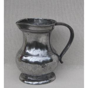 Water Pot, In Pewter. Late 18th-early 19th Century.