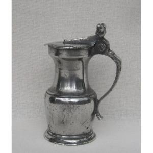 Small Pewter Pitcher. Languedoc? Guyenne? 18th Century.