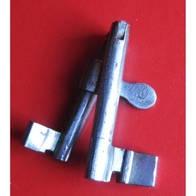 Folding Wrench, Wrought Iron. Early Nineteenth Century.