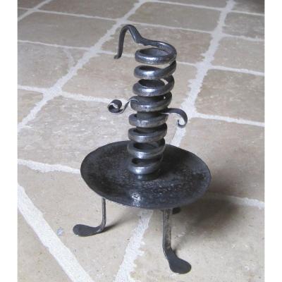 Candlestick Propeller, Wrought Iron. Eighteenth Century