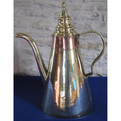 Brass Coffee. Flanders. Nineteenth Century.