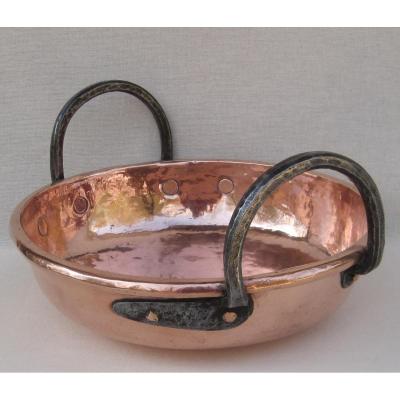 Jam Bowl, Copper, Crowned R. Eighteenth Century