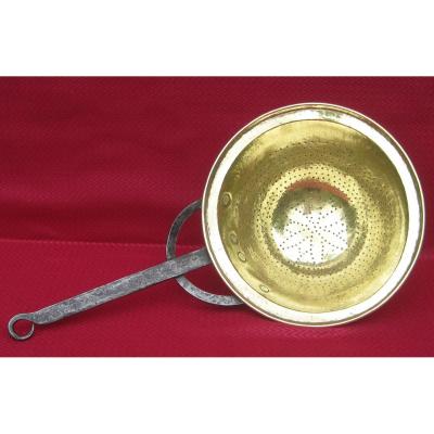 Colander In Brass. Eighteenth Century