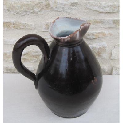 Pottery. Cider Pitcher. Bonnetable. 19th Century.