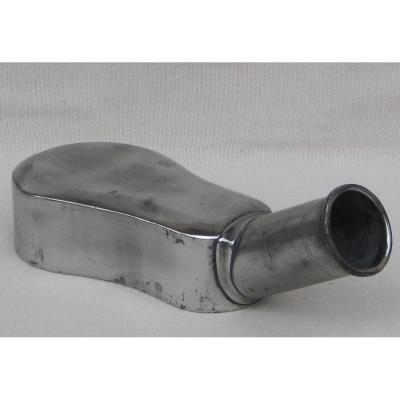 Urinal In The Shape Of A Violin, Made Of Pewter. Medical Tins. 19th Century.