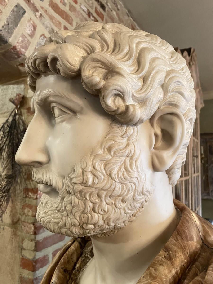 Bustes romains antiques en marbre, statues en marbre -photo-7